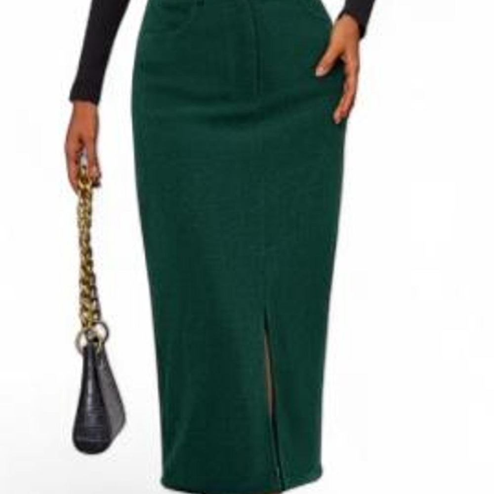 PRETTYGARDEN Corduroy Skirt Women Fall Midi Pencil Skirt with Pockets